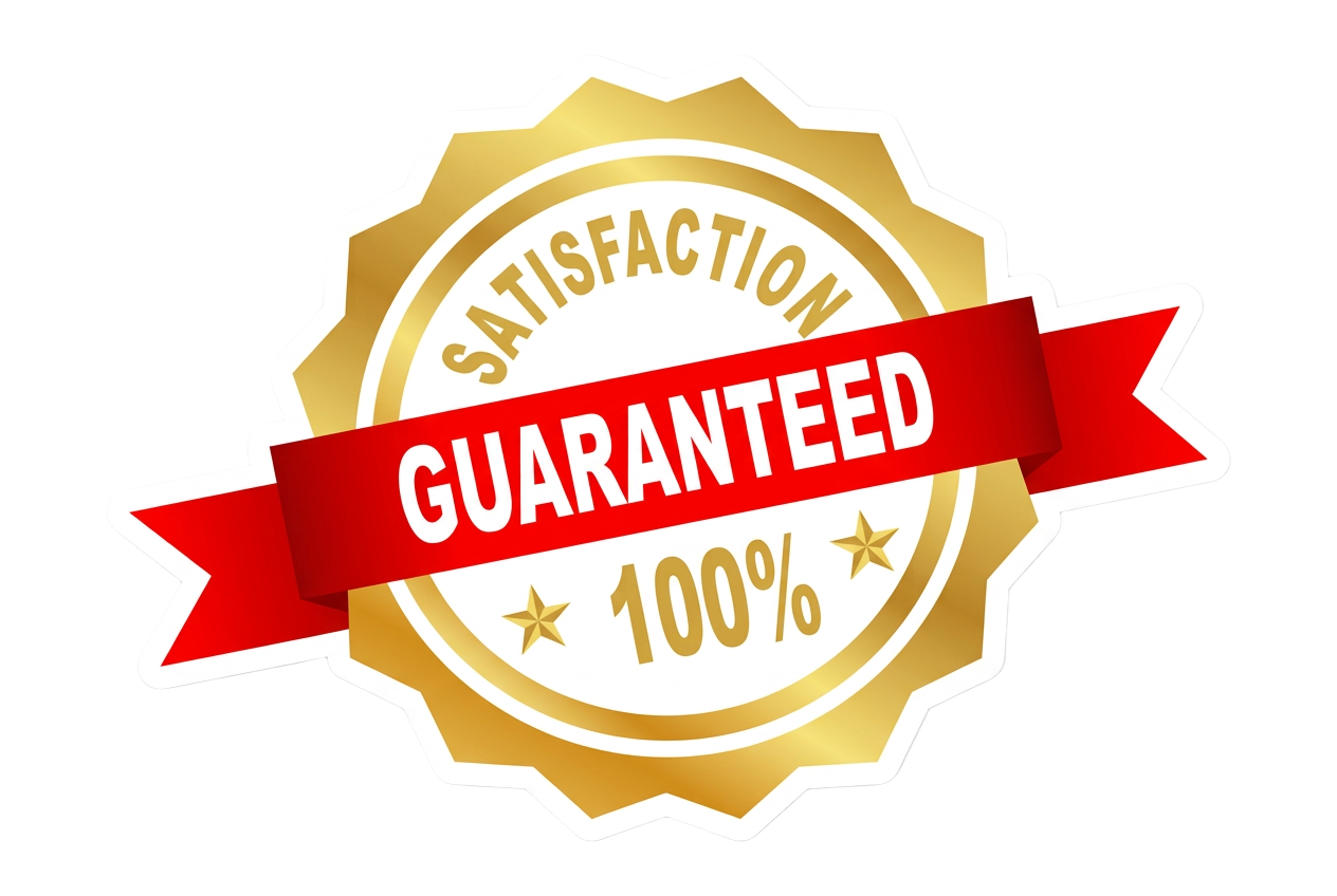 Satisfaction guaranteed 100% seal